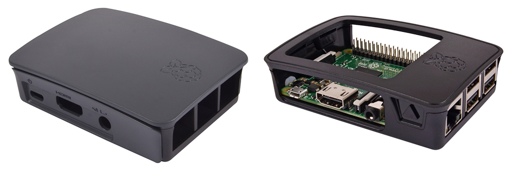 Raspberry Pi case i sort